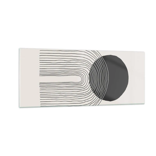 Billede på glas - Rystende og selvsikker - 100x40 cm