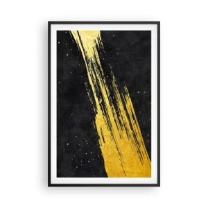 Plakat i sort ramme - Hop ind i hyperrummet - 61x91 cm