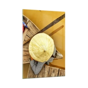 Billede på glas - Livet på den gule flod - 80x120 cm