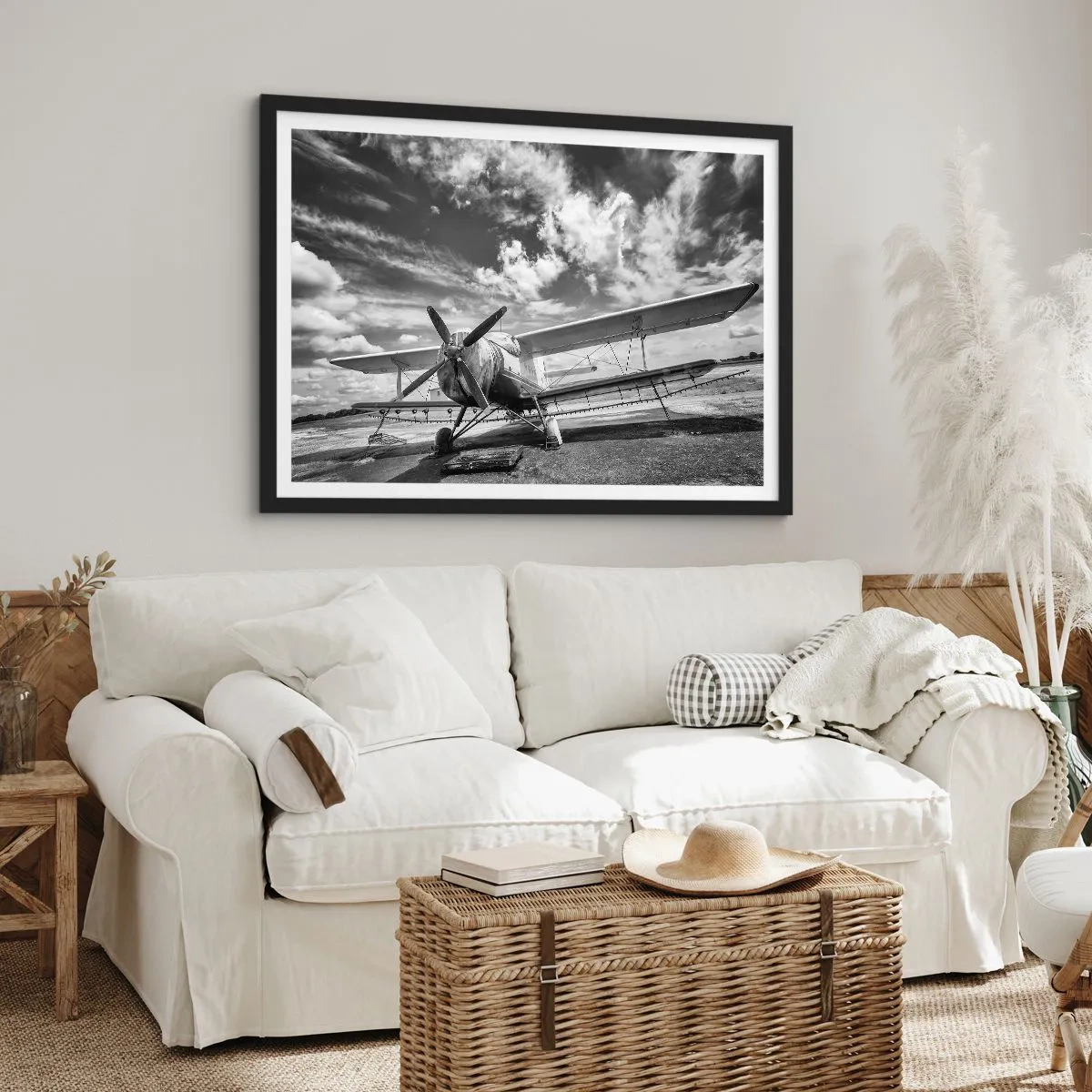 Plakat i sort ramme - Jeg kan ikke vente! - 40x30 cm