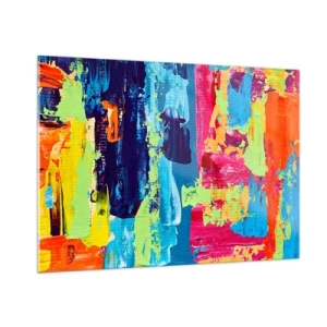 Billede på glas - Livet er smukt! - 100x70 cm