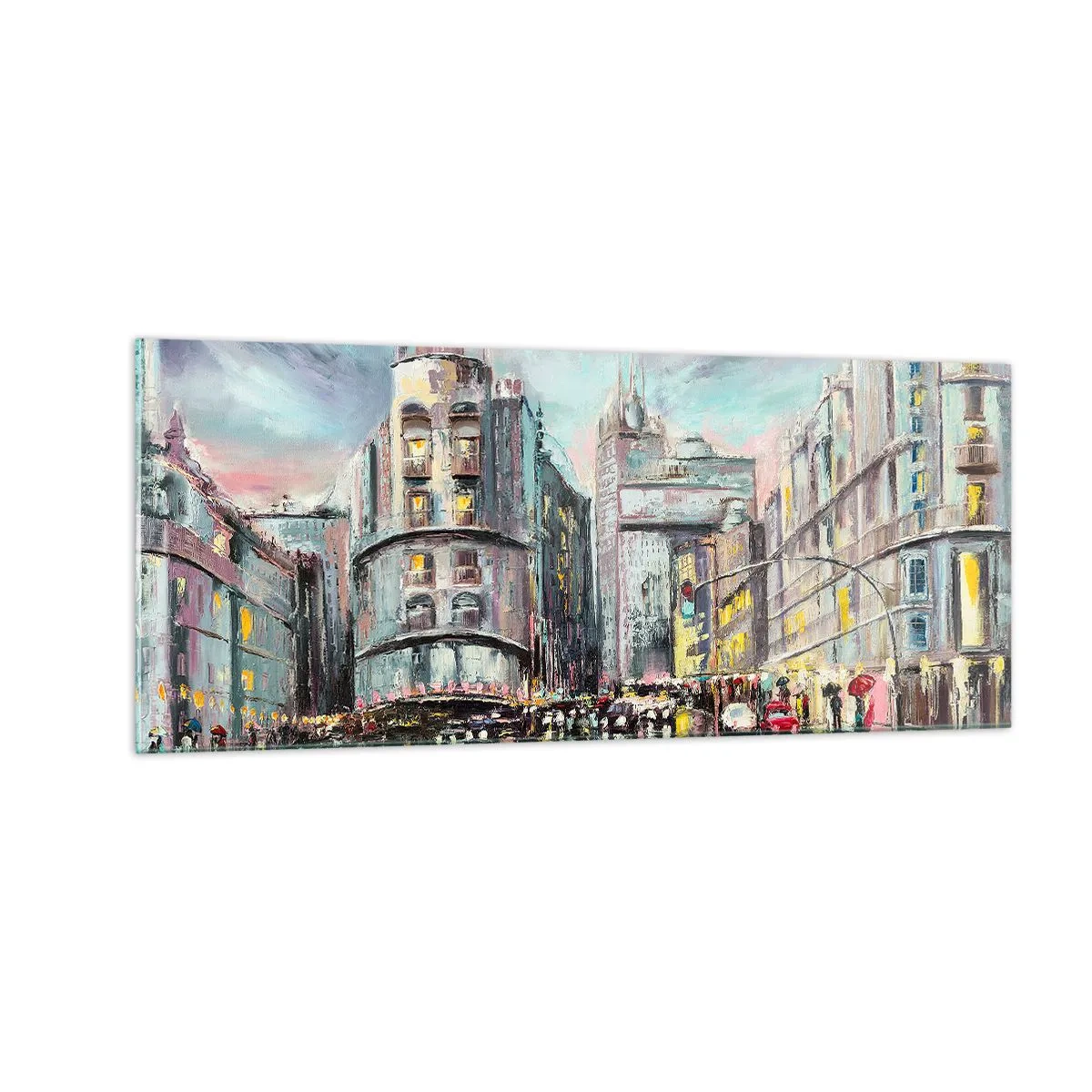 Billede på glas - Det vil blive en vellykket aften - 100x40 cm