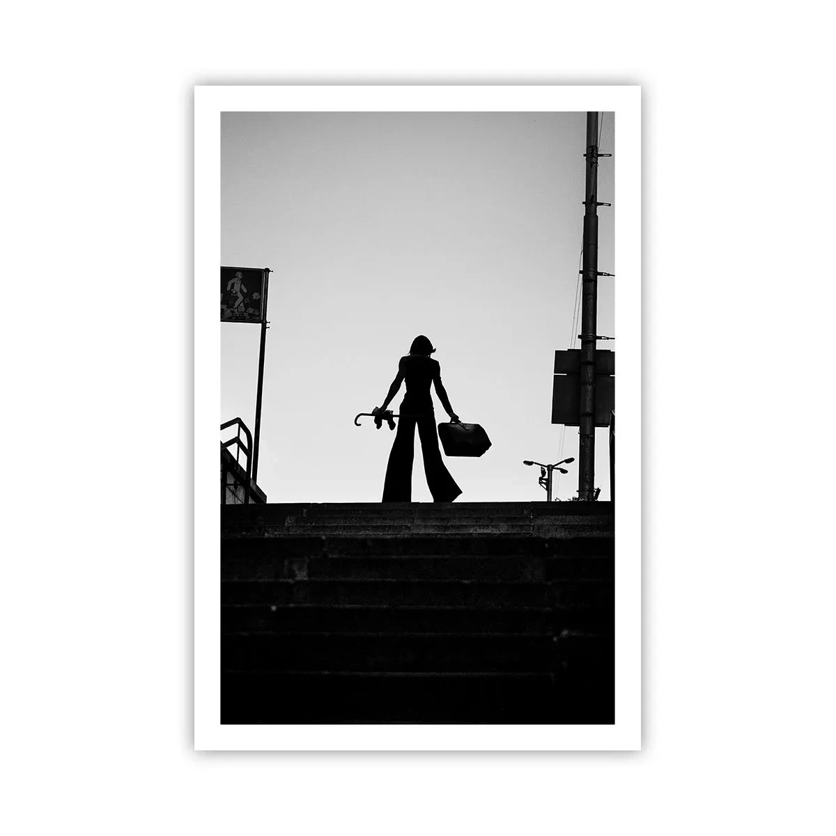 Plakat - Vandring i byen - 61x91 cm