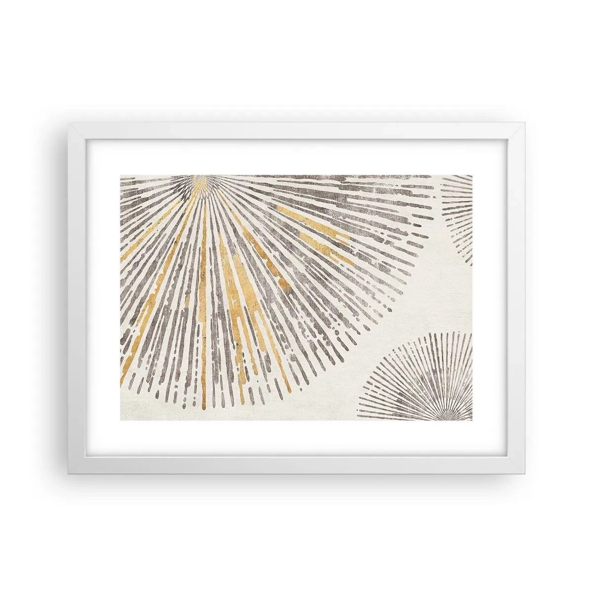 Plakat i hvid ramme - Skønheden i en rokke - 40x30 cm