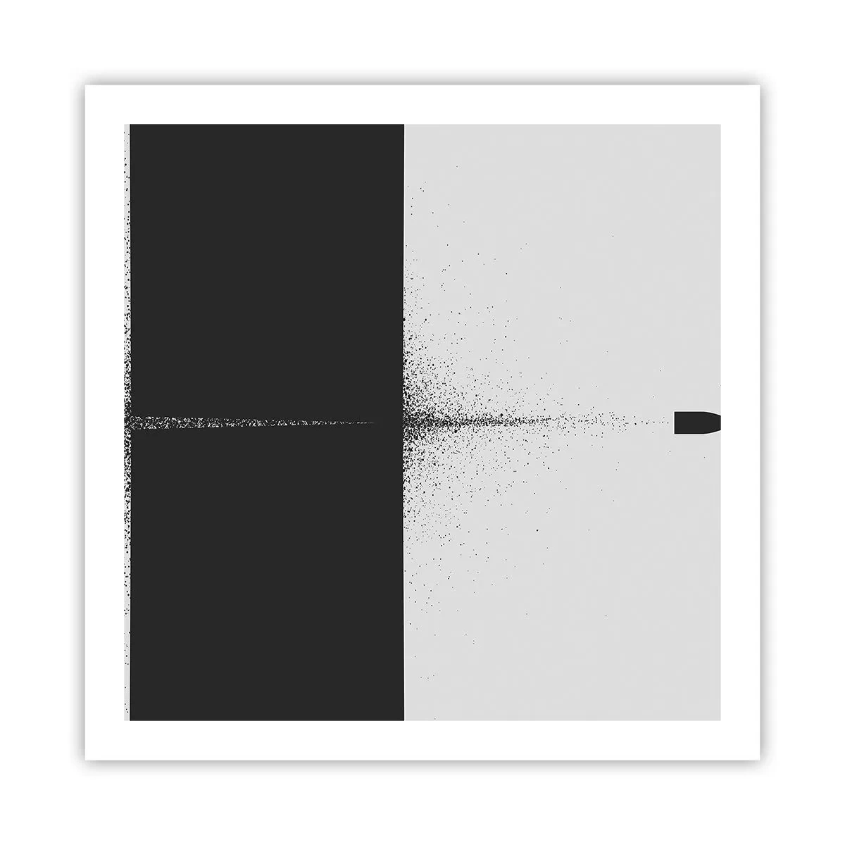Plakat - Lige til sagen - 60x60 cm