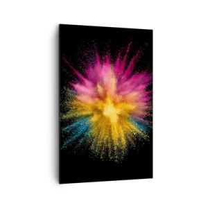 Lærredstryk - Billede på lærred - Farvernes fødsel  - 80x120 cm