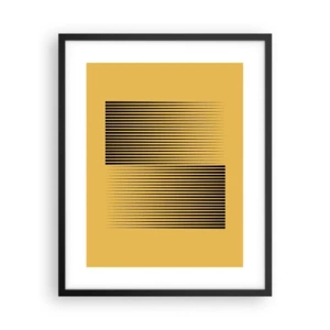 Plakat i sort ramme - Modsætningernes kvadrat - 40x50 cm