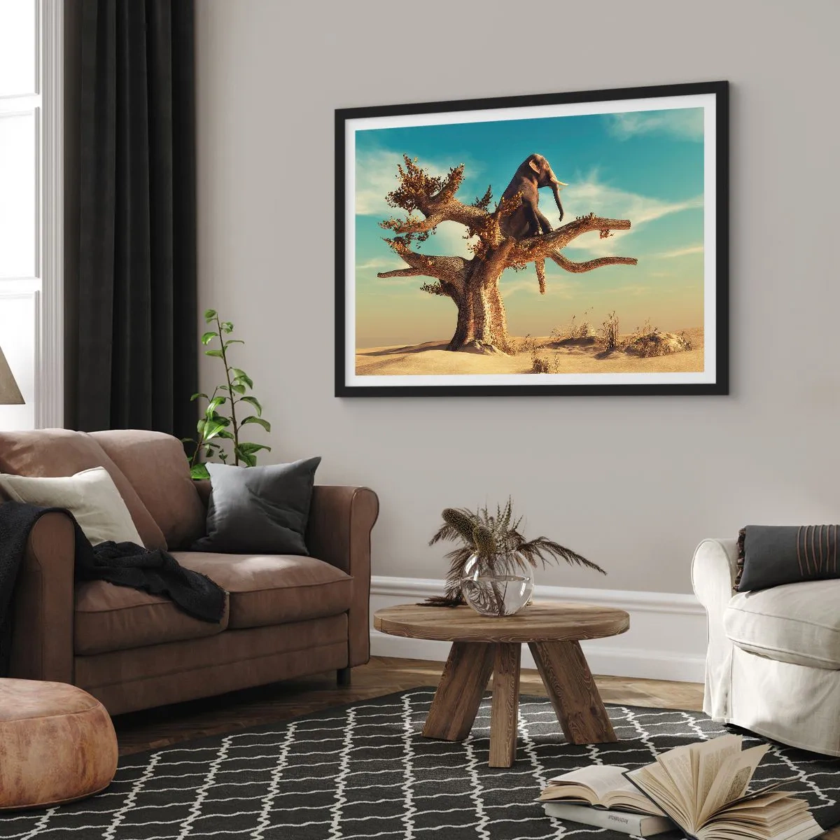 Plakat i sort ramme - Et nyt synspunkt - 50x40 cm