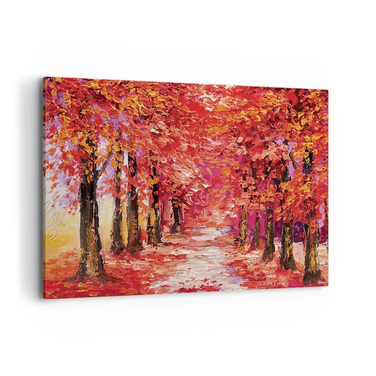 Lærredstryk - Billede på lærred - Efterårets indtryk - 120x80 cm