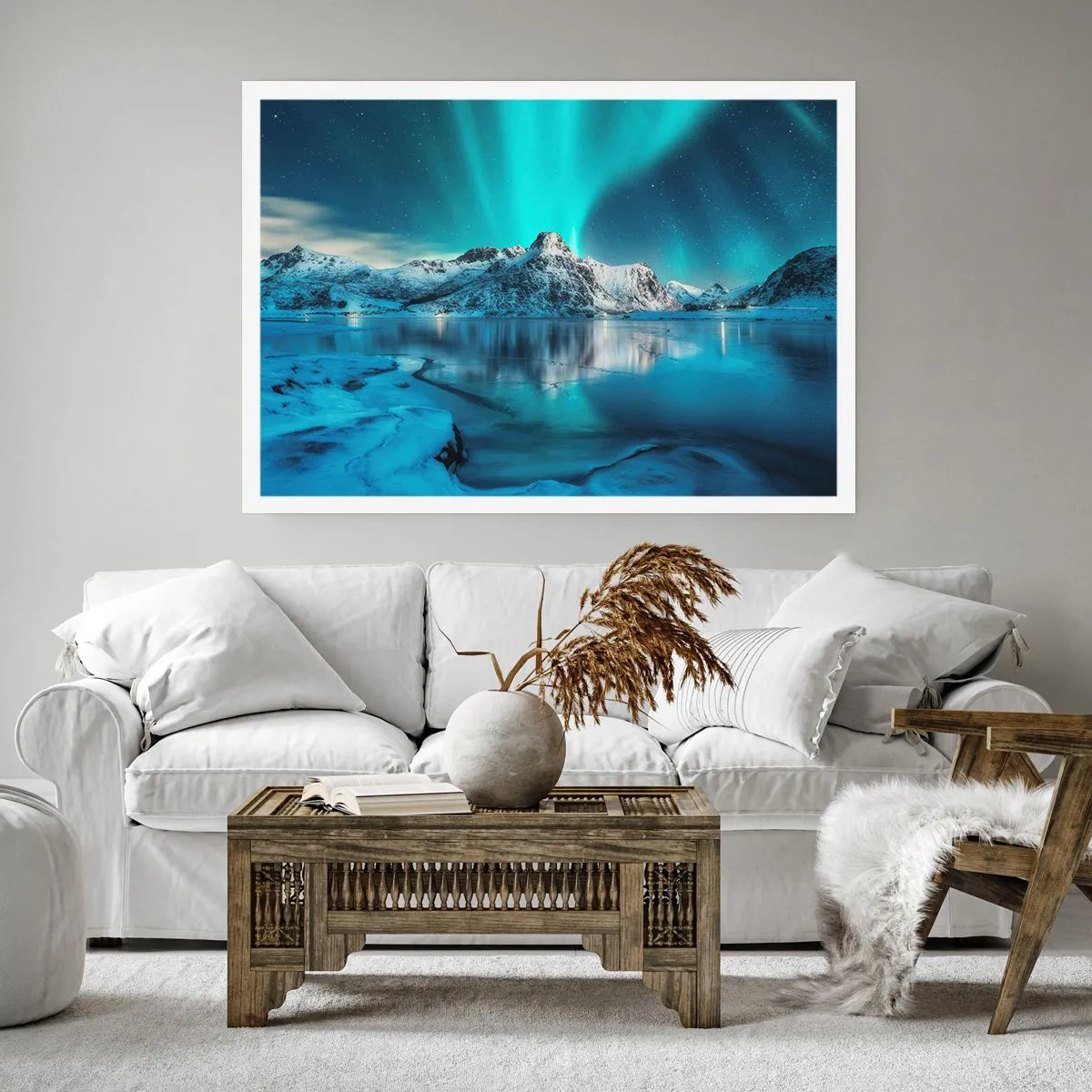 Plakat - Nat med lys - 40x30 cm