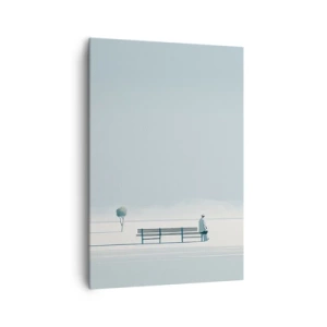 Lærredstryk - Billede på lærred - Ja, jeg venter. - 70x100 cm