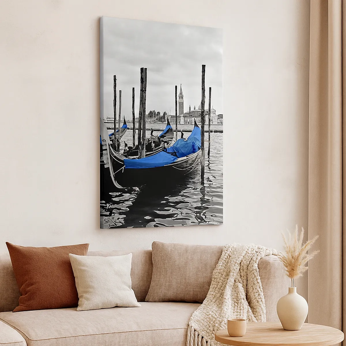 Lærredstryk - Billede på lærred - Eftertænksomt Venedig - 50x70 cm