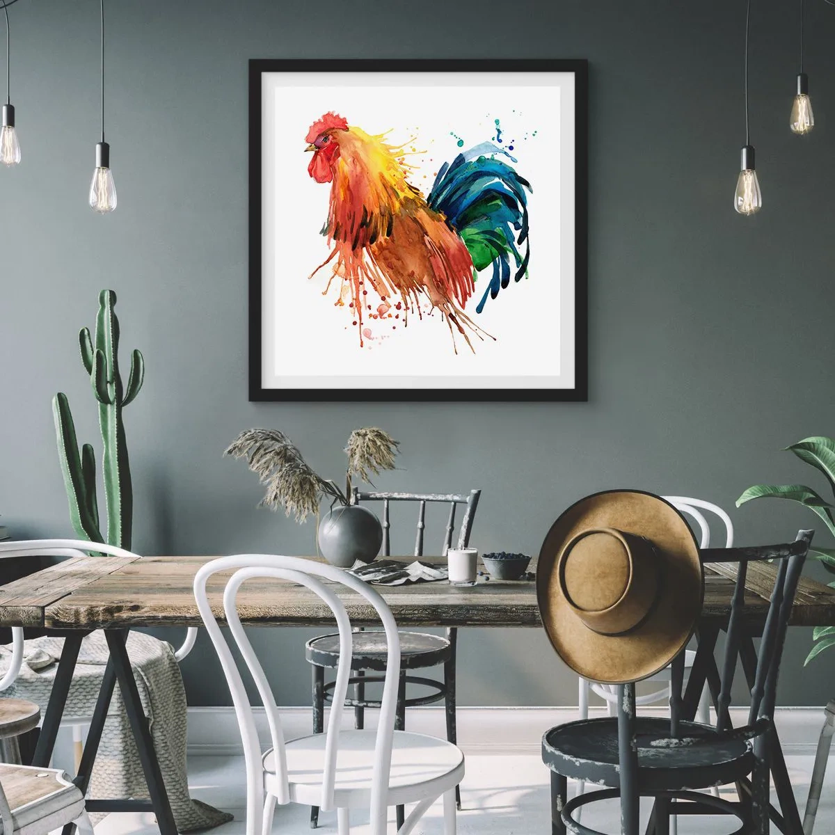 Plakat i sort ramme - Kongelig kappe, kongelig stolthed - 40x40 cm