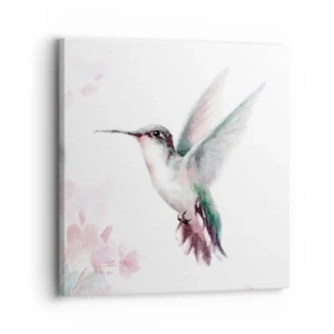 Lærredstryk - Billede på lærred - Stoppet i flagren - 30x30 cm