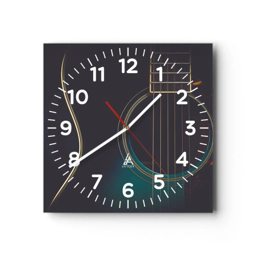 Vægur, Uret - Et øjeblik før det lyder - 40x40 cm