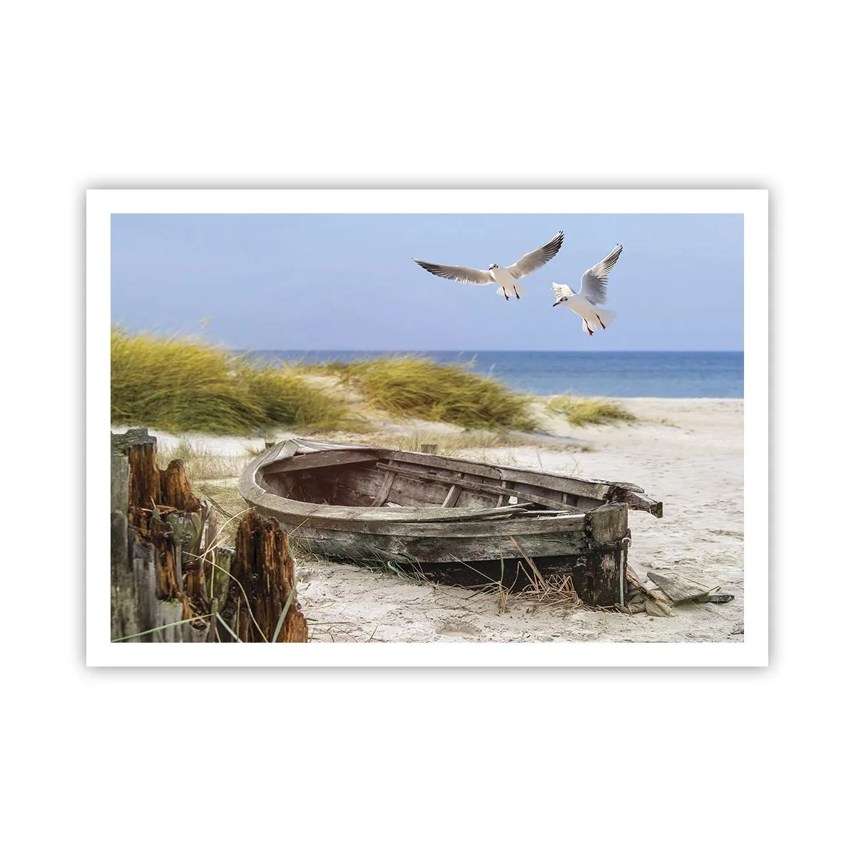 Plakat - Badet i vinden - 100x70 cm