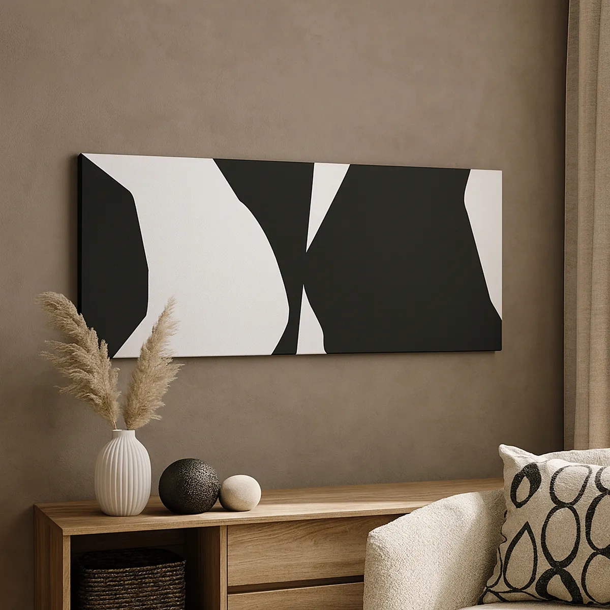 Lærredstryk - Billede på lærred - Positiv-negativ - 30x30 cm