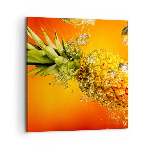 Lærredstryk - Billede på lærred - Tropisk saftig friskhed - 60x60 cm