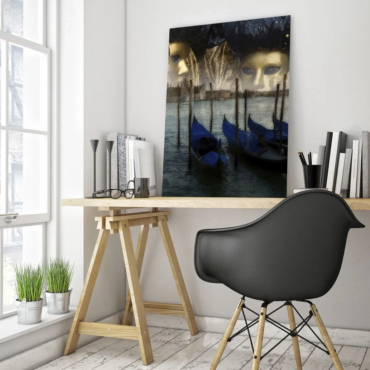 Billede på glas - Tid til at starte karneval - 50x70 cm