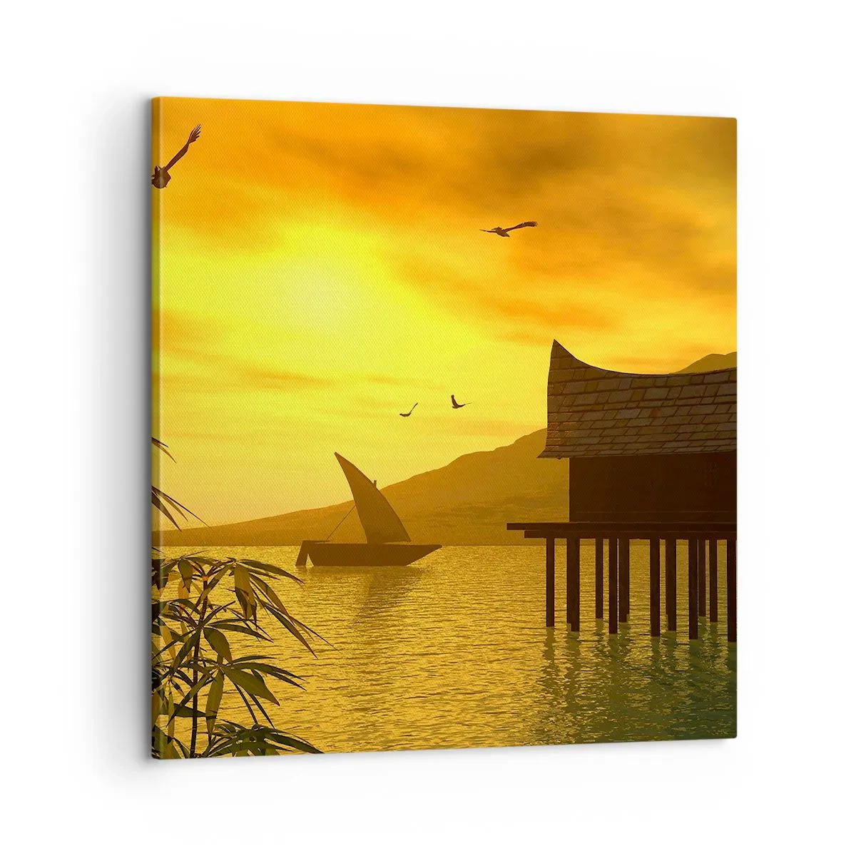 Lærredstryk - Billede på lærred - Ønsket fred - 60x60 cm