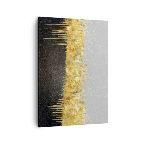 Lærredstryk - Billede på lærred - Indad og opad - 50x70 cm