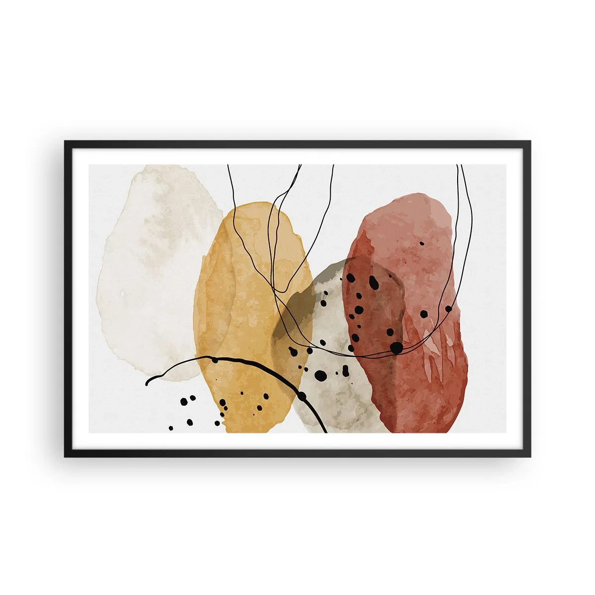 Plakat i sort ramme - Som lys, klar luft - 91x61 cm