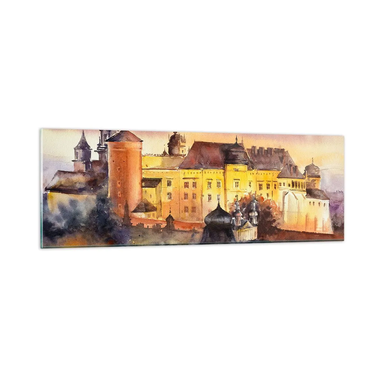 Billede på glas - En historie og en fortælling - 90x30 cm