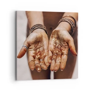 Lærredstryk - Billede på lærred - En gave til dig - 70x70 cm