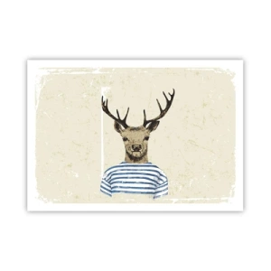 Plakat - Fordi jeg kan lide stribede skjorter! - 100x70 cm