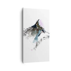 Lærredstryk - Billede på lærred - Når vi taler om ulven - 65x120 cm