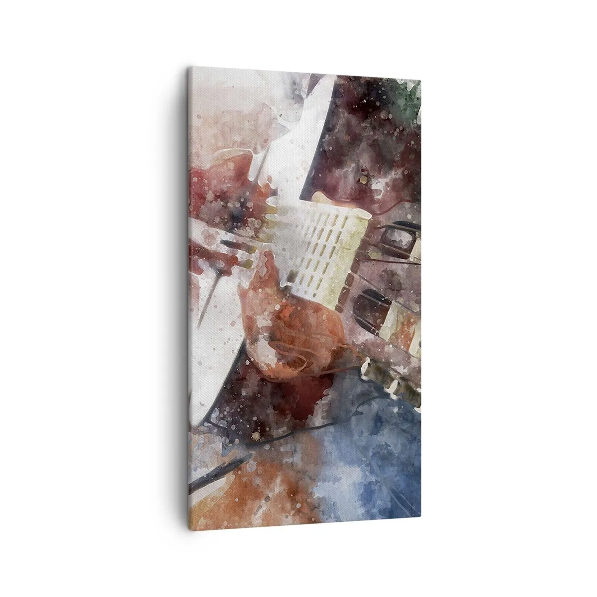 Lærredstryk - Billede på lærred - Og hvad synes du? - 45x80 cm