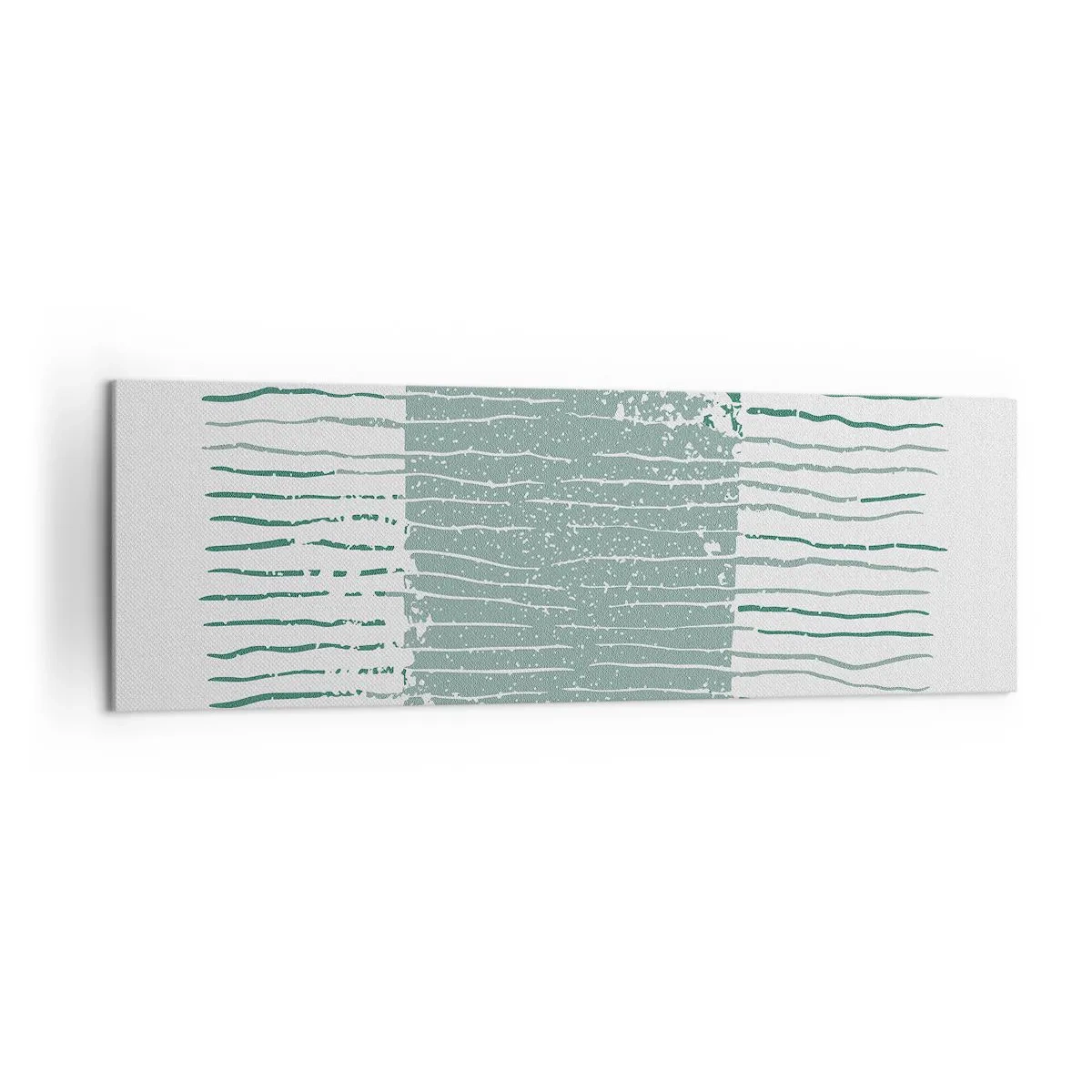 Lærredstryk - Billede på lærred - Marin abstraktion - 160x50 cm