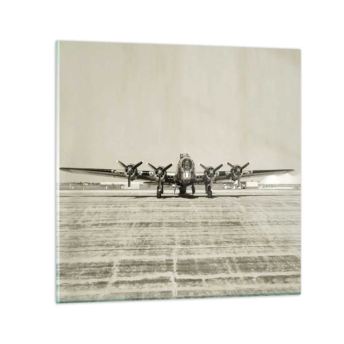 Billede på glas - Som altid klar - 70x70 cm