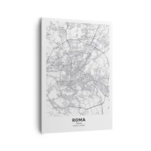 Lærredstryk - Billede på lærred - Romersk cirkel - 70x100 cm