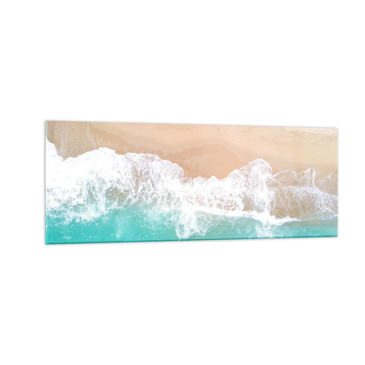 Billede på glas - Kærlig berøring - 140x50 cm