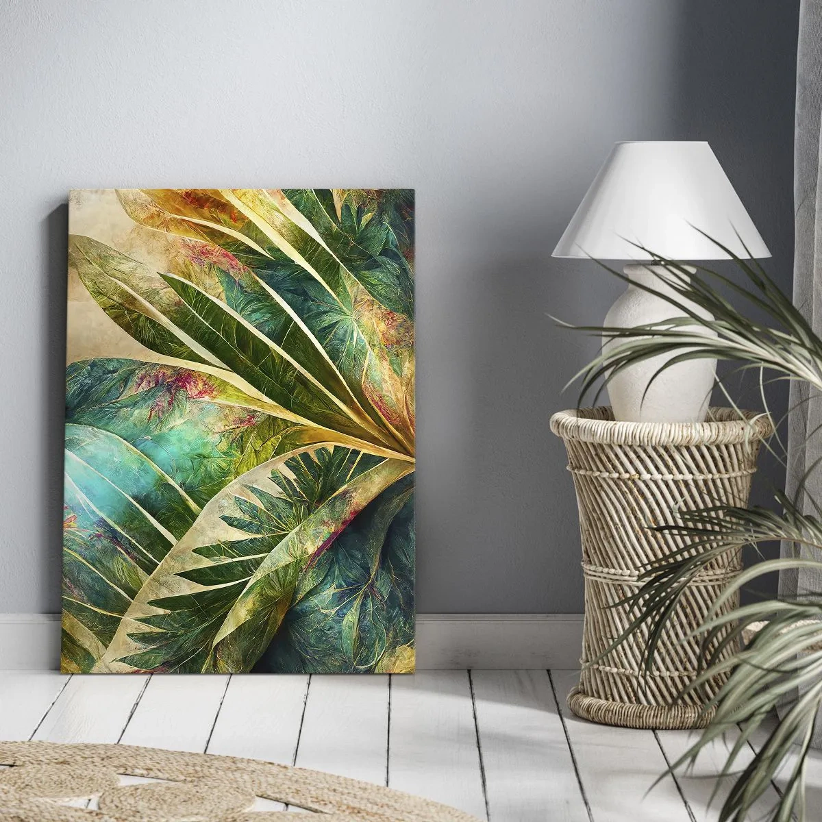 Lærredstryk - Billede på lærred - Farver fra troperne - 50x70 cm