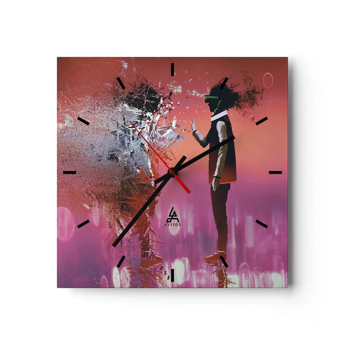 Vægur, Uret - Er det muligt at se ind i sig selv? - 40x40 cm