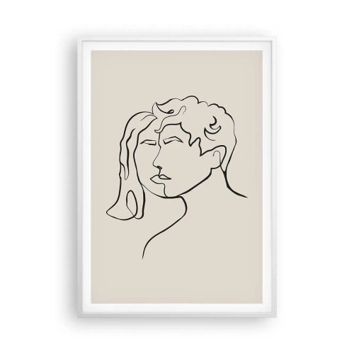 Plakat i hvid ramme - Og enhed er blevet til - 70x100 cm