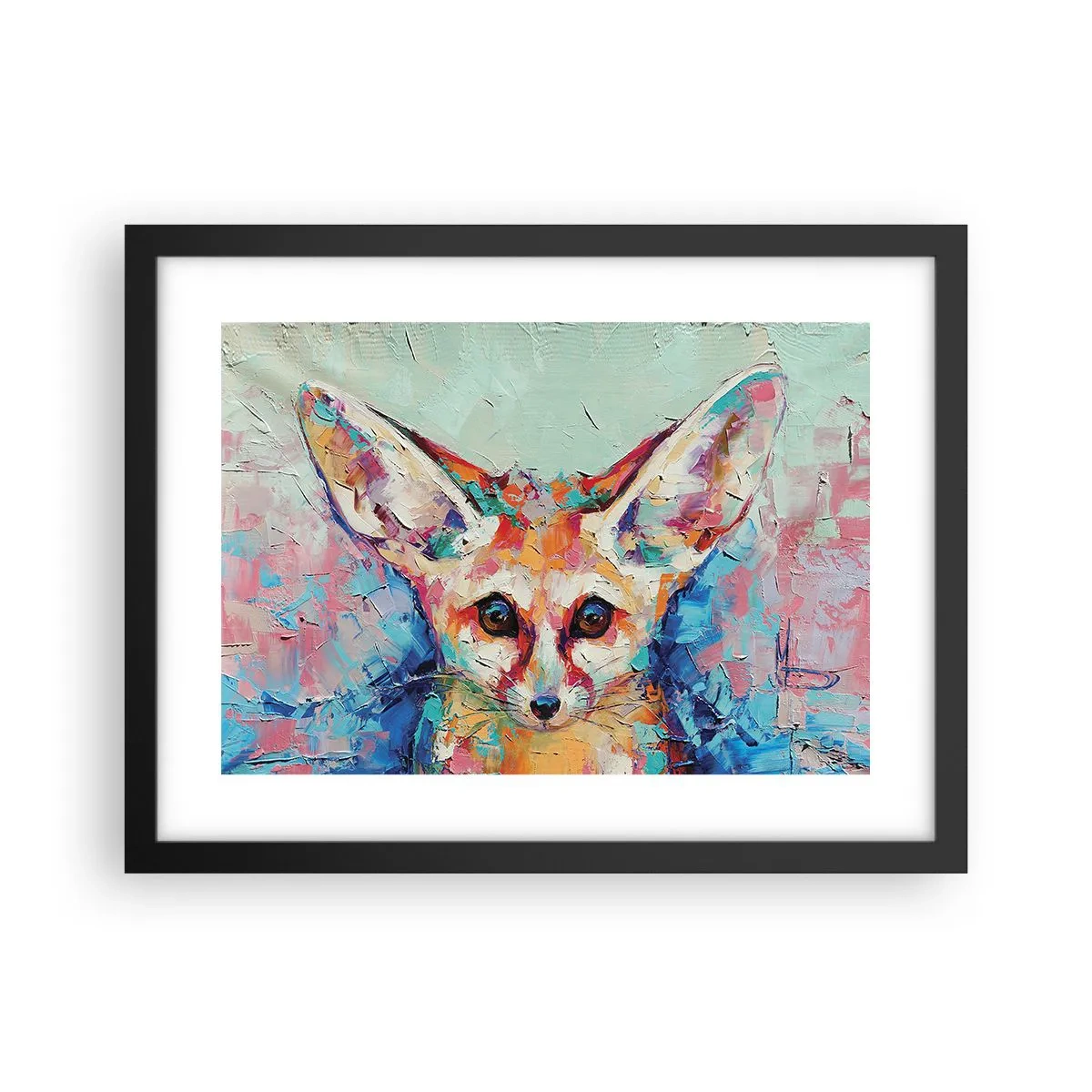 Plakat i sort ramme - Er du klar til mig? - 40x30 cm