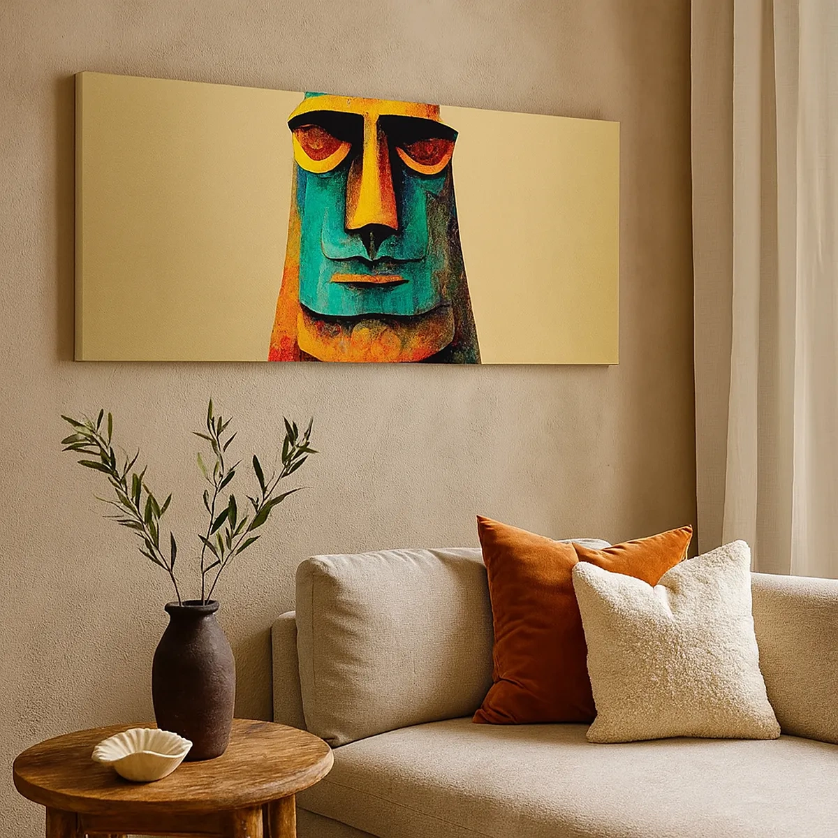 Lærredstryk - Billede på lærred - Statuarisk, men alligevel sympatisk - 30x30 cm