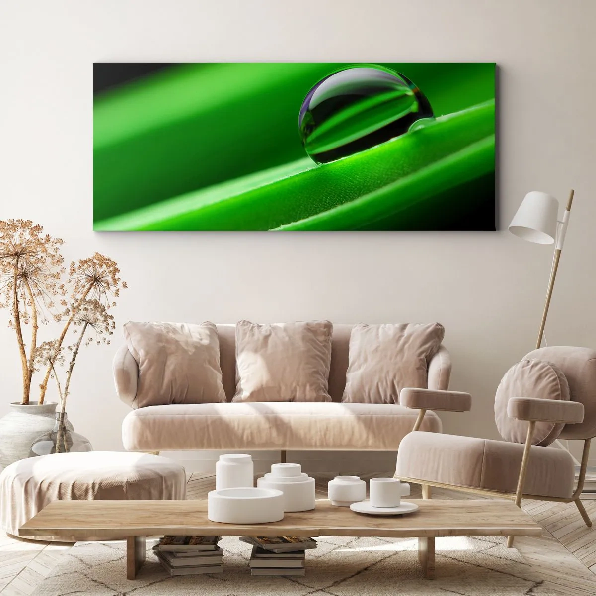 Lærredstryk - Billede på lærred - Livet på tæt hold - 160x50 cm