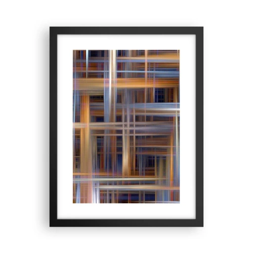 Plakat i sort ramme - Vævet af lys - 30x40 cm