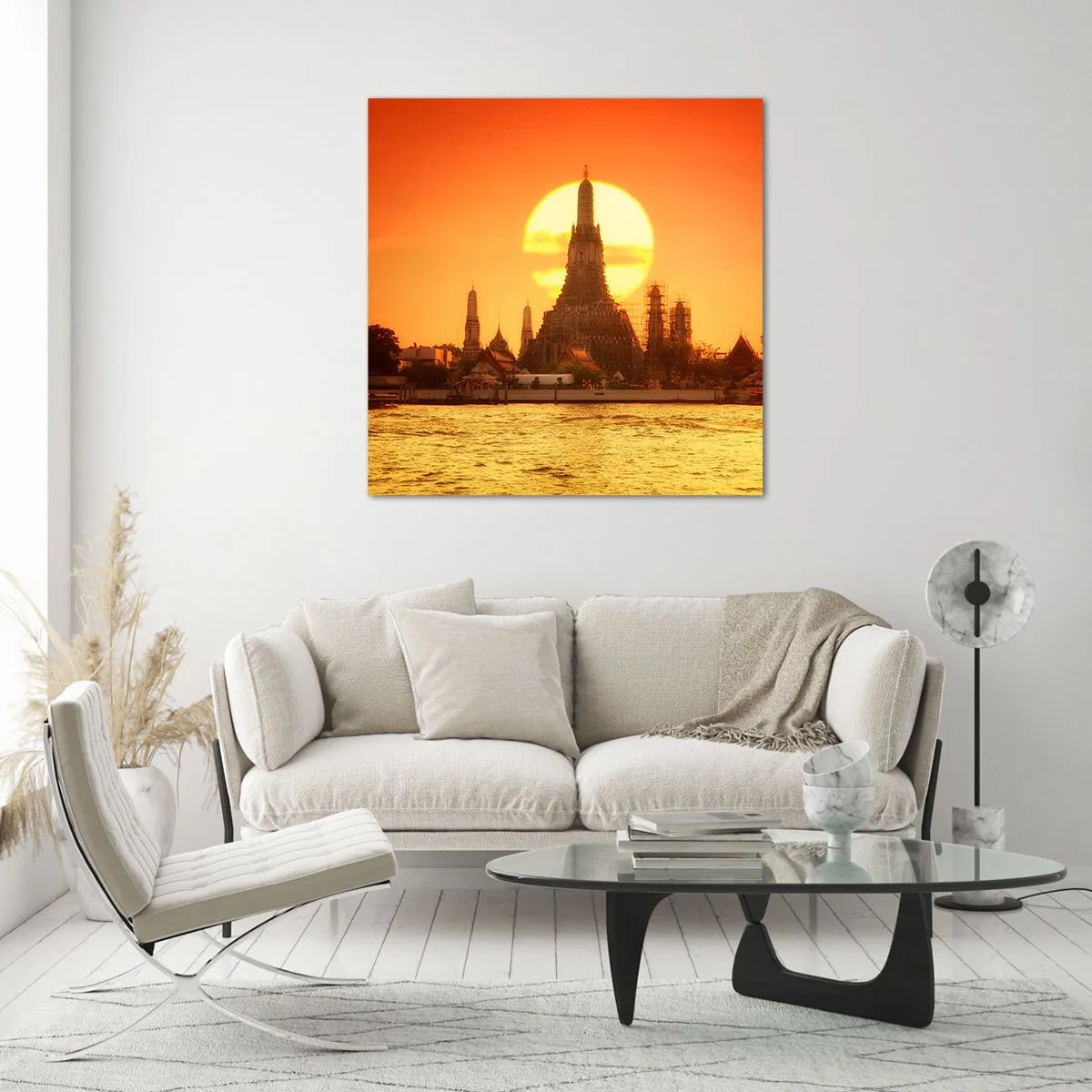 Billede på glas - Mod solen, altid mod solen - 70x70 cm