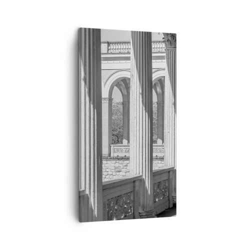 Lærredstryk - Billede på lærred - Solrig arkade - 45x80 cm