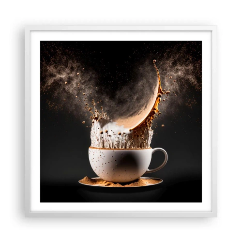 Plakat i hvid ramme - En eksplosion af smag - 60x60 cm