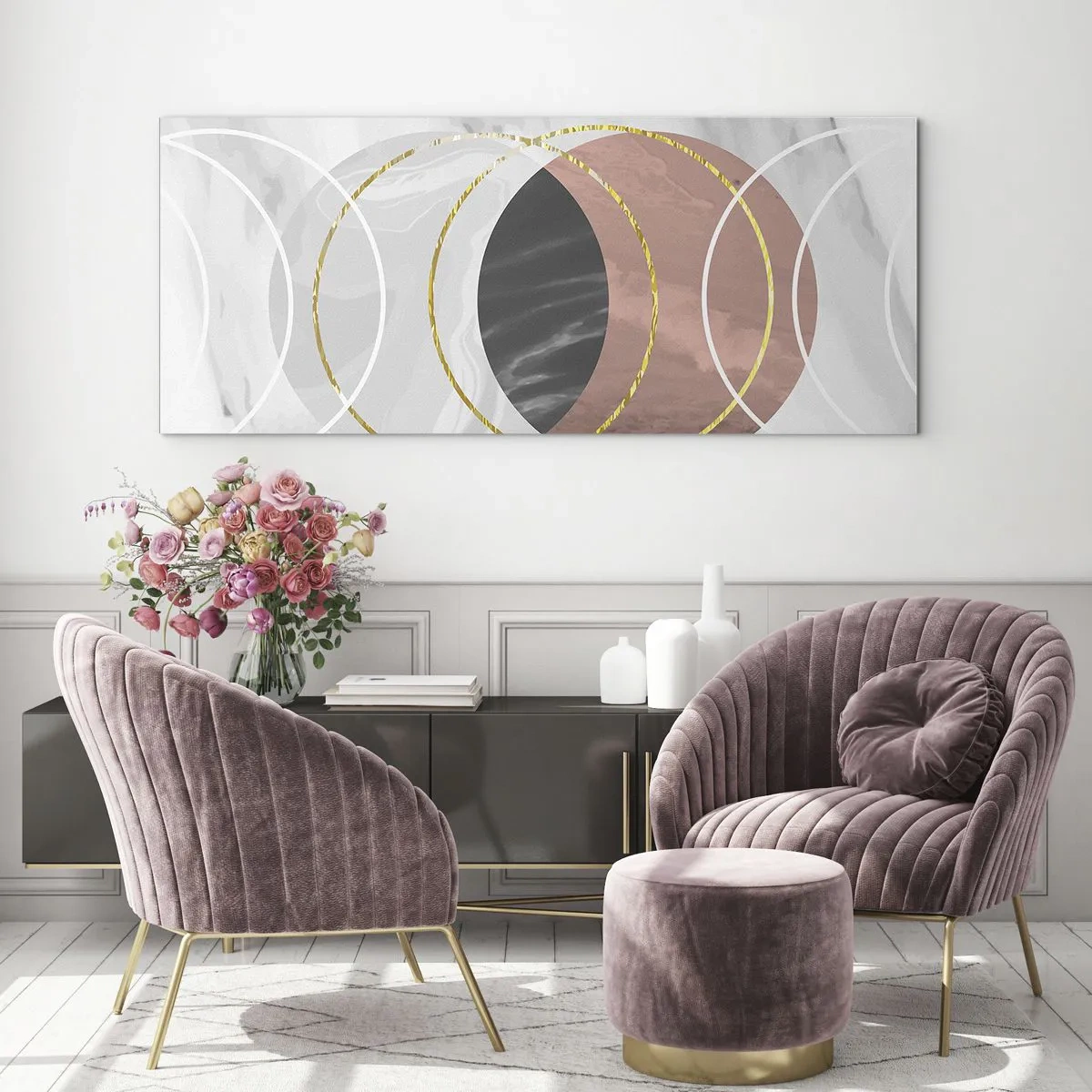 Billede på glas - Sfærernes musik - 90x30 cm