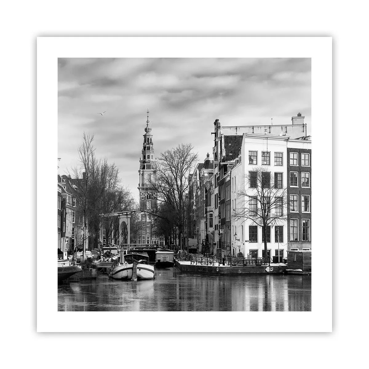 Plakat - Amsterdam stemning - 50x50 cm
