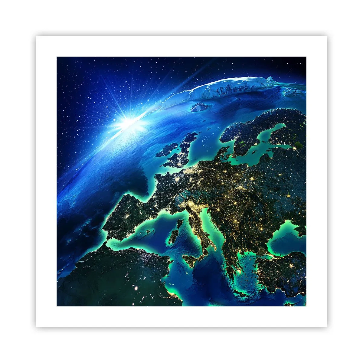 Plakat - Et funklende Europa - 50x50 cm