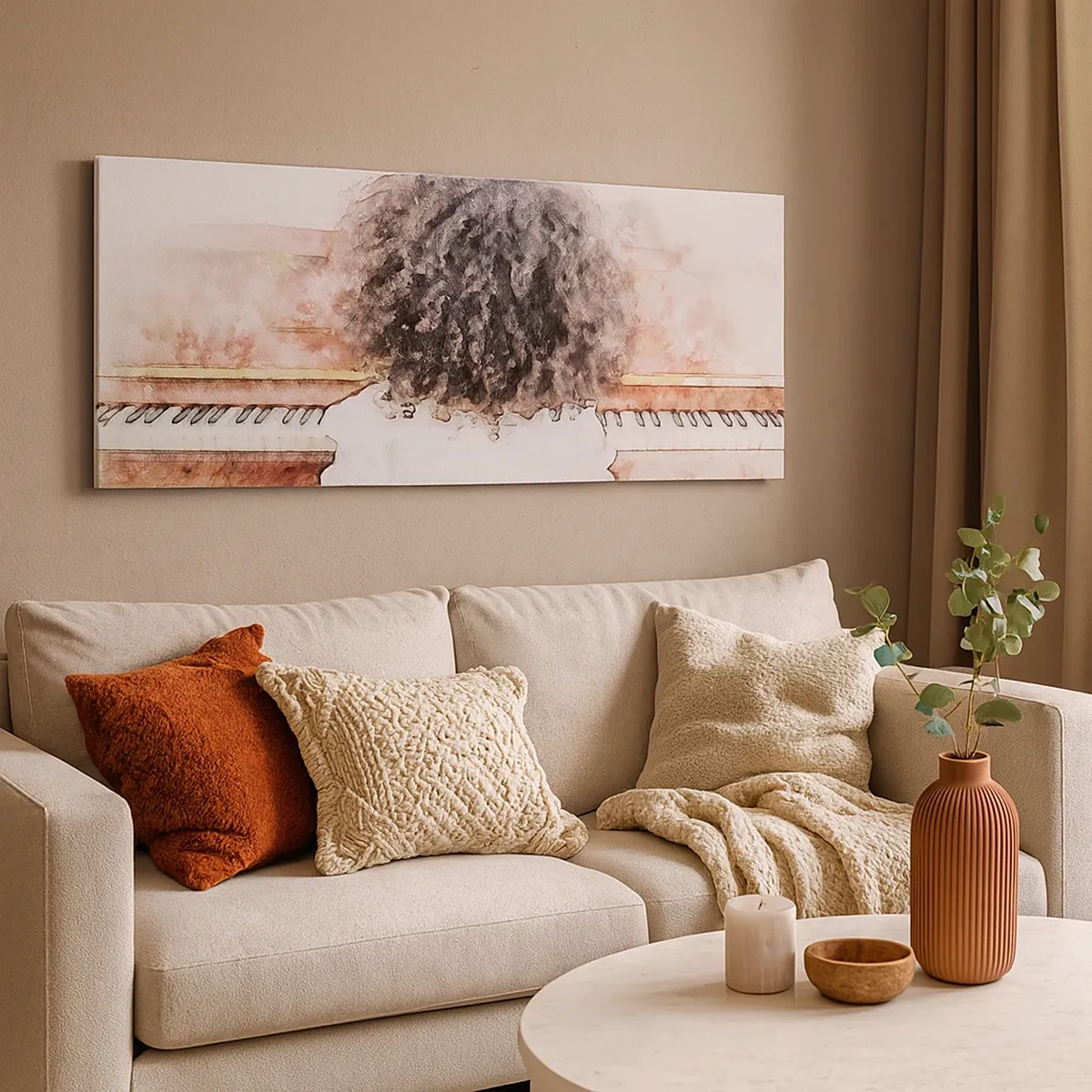 Lærredstryk - Billede på lærred - i et ny verden - 30x30 cm