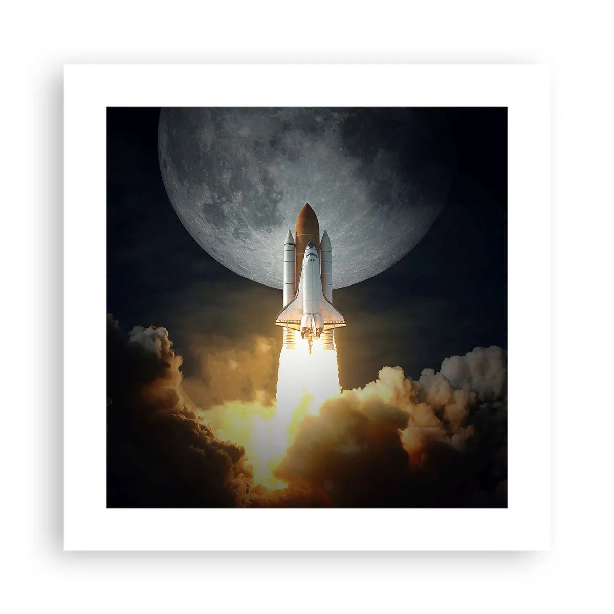 Plakat - Begyndelsen på et overjordisk eventyr - 40x40 cm